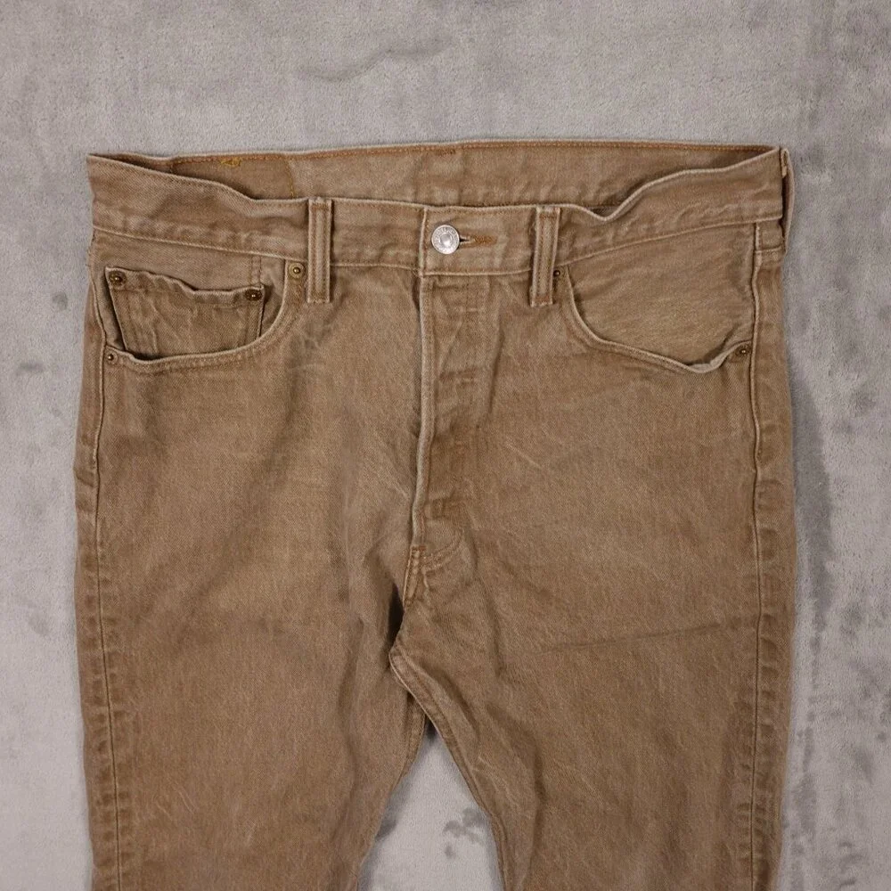 Levi's Jeans 501‎ Original Fit Straight Men's 34x30 khaki tan